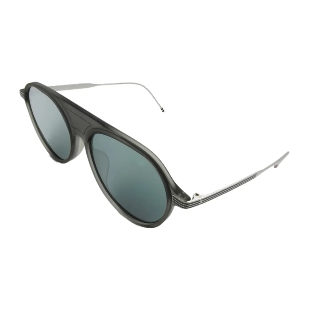THOM BROWNE | Grey / Silver Aviator Style Sunglasses TB-809 Made in Japan